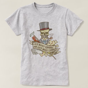 Anpassadets Vintage Skull T Shirt