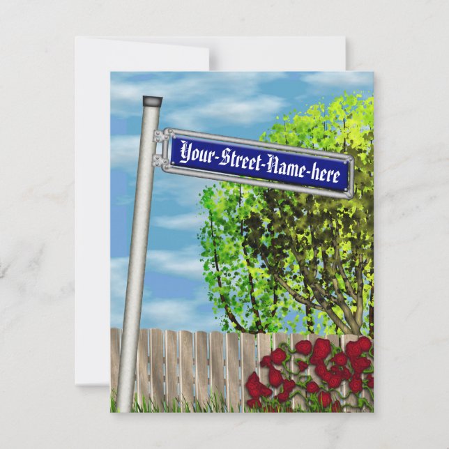 Anpassadets vintage - tyska gatuskylt - (Framsida)