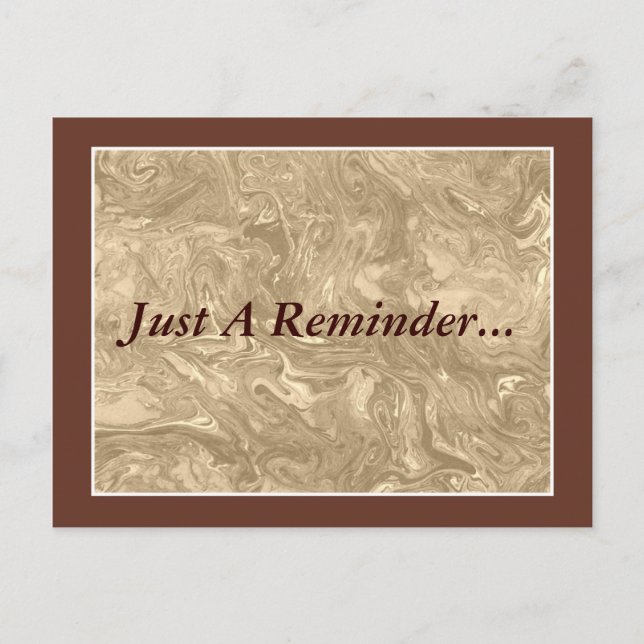 Anpassadets vykort för Möte påminnelse (Framsida)