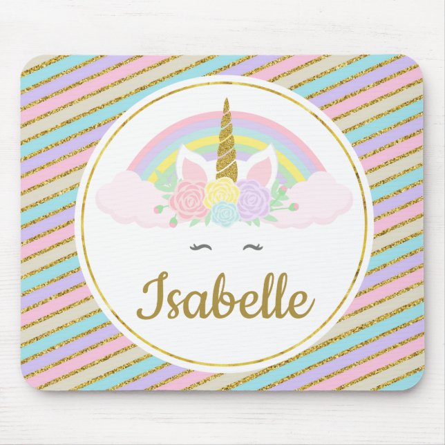 AnpassadeUnicornmusen vadderar Musmatta (Framsidan)