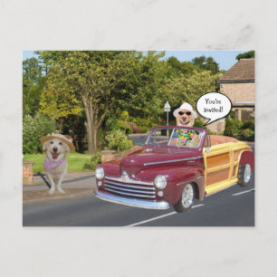 Anpassadevykortinbjudan Inbjudan Vykort