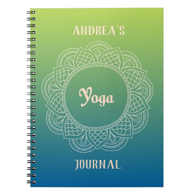 AnpassadeYogajournal Anteckningsbok (Framsidan)
