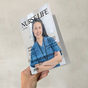 AnpassadFoto Tidskrift Sjuksköterska Pensionärsmed Kort