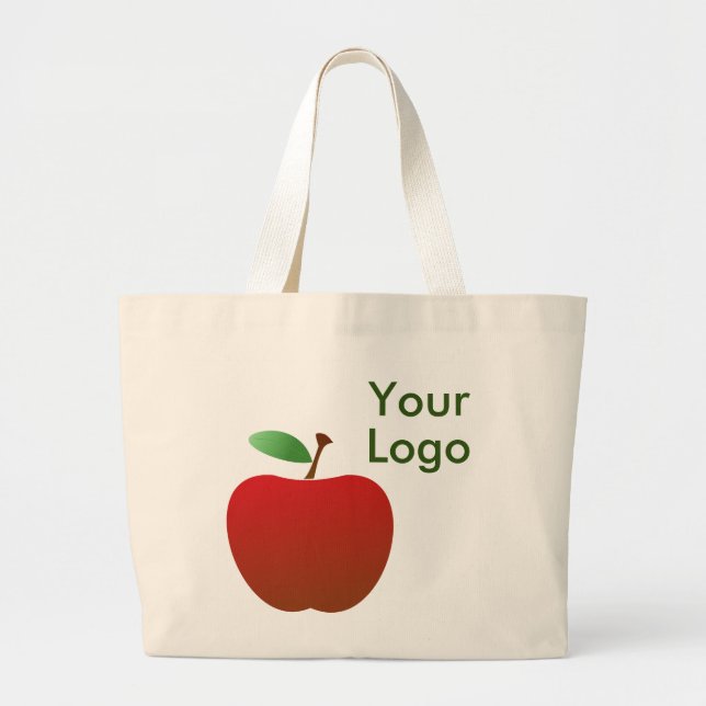 #AnpassadLogoToteBag Jumbo Tygkasse (Framsidan)