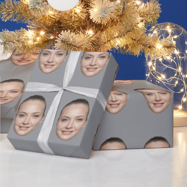 Anpassat ansiktsinpackningspapper Personlig gåva  Presentpapper (Helgdagar)