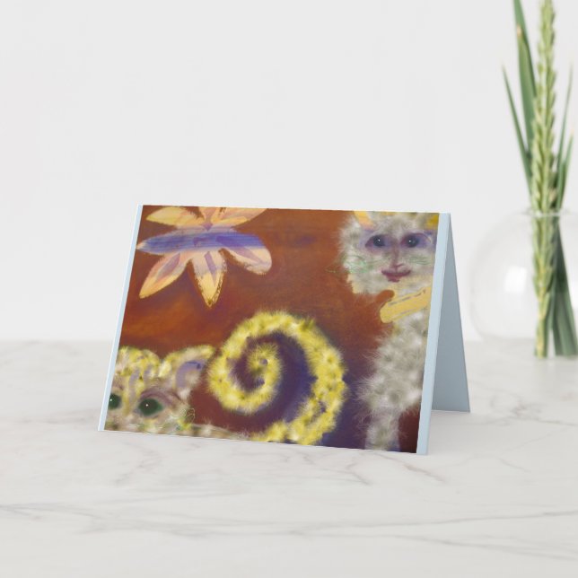 Anpassat anteckningskort för hårig (Framsida)