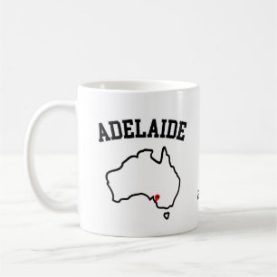 Anpassat år för Adelaide City Karta Kaffemugg