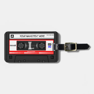 Anpassat band för Retro Music-kassett Bagagebricka
