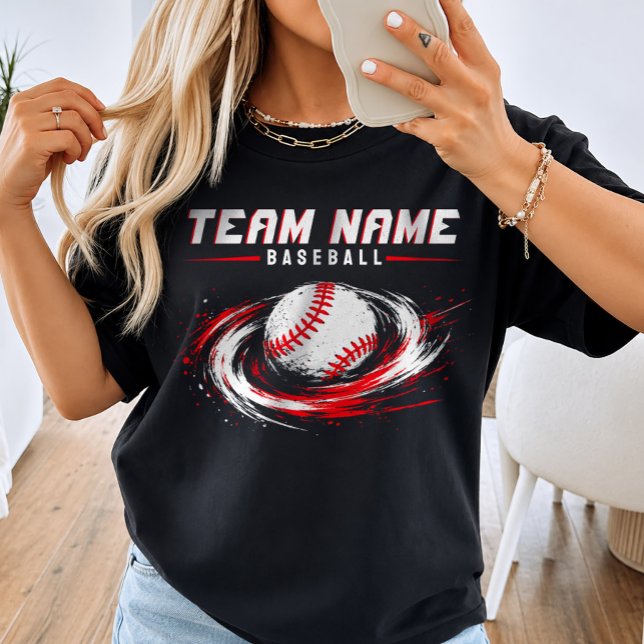 Anpassat basebollag, Personligt spelarnamn T Shirt (Skapare uppladdad)