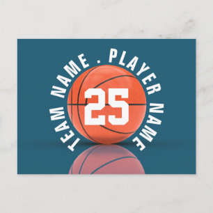 Anpassat basketbollslag vykort