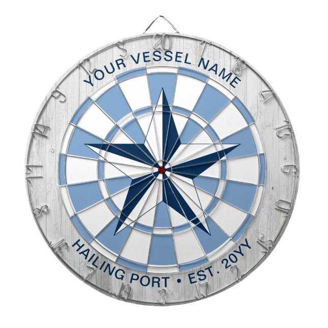 Anpassat båtnamn Nautilus-personalisering Darttavla (Framsidan)