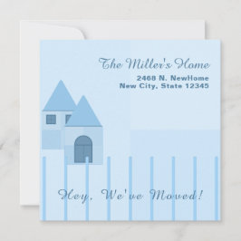 Anpassat Blue Fenced Home Houseworldunder Party Meddelande