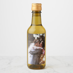 Anpassat Bröllop Flaskor Vinetikett