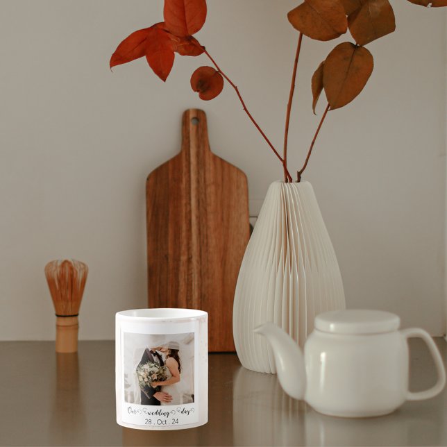 Anpassat Bröllop-foto för elegant Kaffemugg (Skapare uppladdad)