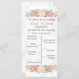 Anpassat Bröllopsprogram i elegant Ro