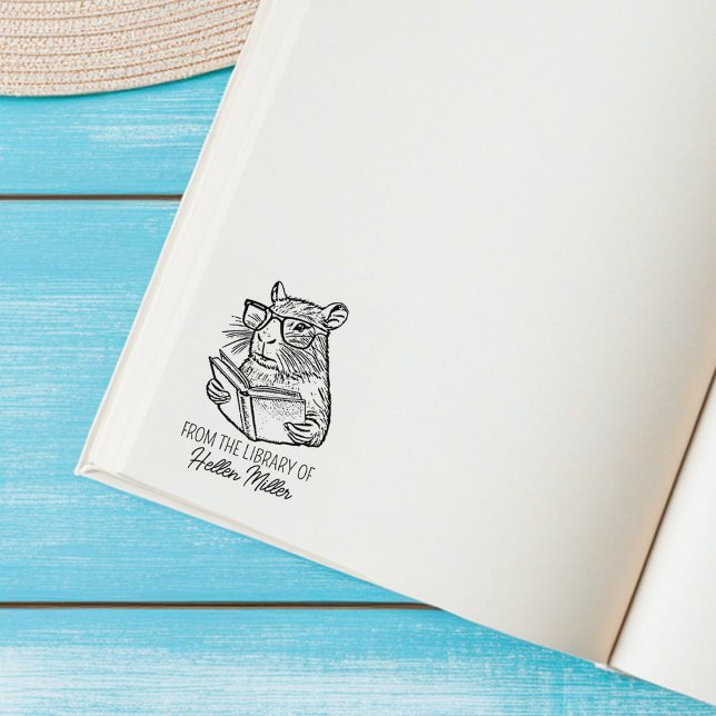 Anpassat Capybara-bibliotek Stämpel (Skapare uppladdad)