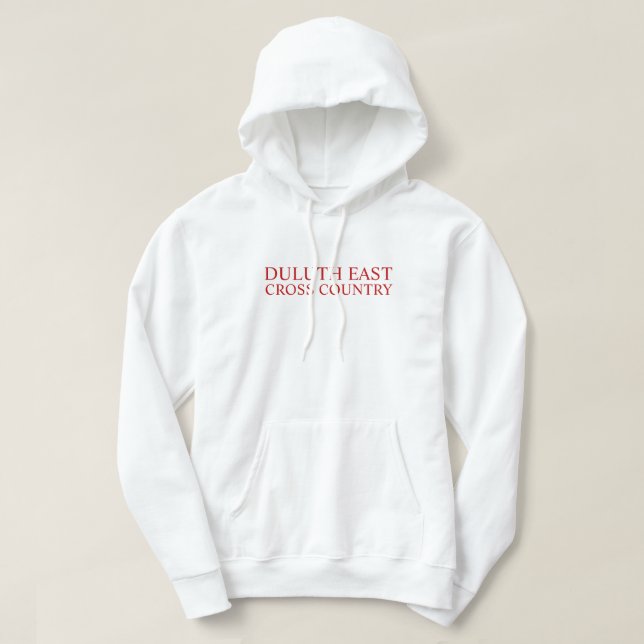 Anpassat Cross Country-lag Hoodie (Design framsida)