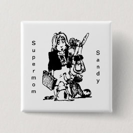 Anpassat eget namn Mors dag Knapp