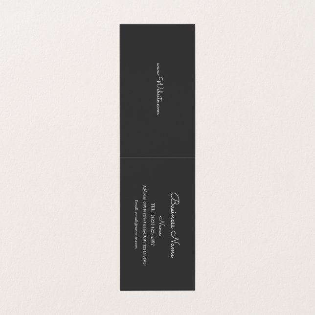 ANPASSAT ENKELT AFFÄRSKORT VISITKORT (Utsida ovikt)