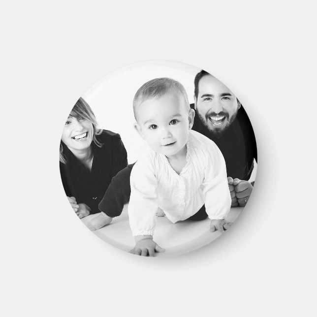 Anpassat familjefoto magnet (Framsidan)