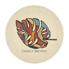Anpassat familjenamn blad lugn savann