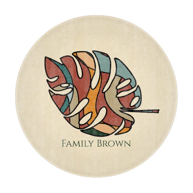 Anpassat familjenamn blad lugn savann (Framsidan)