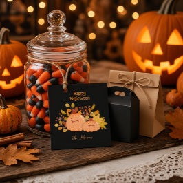 Anpassat familjenamn God Halloween Gåvor Etiketter