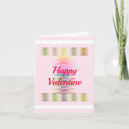 Anpassat färgkort för Lycklig Valentine Colorful S Kort