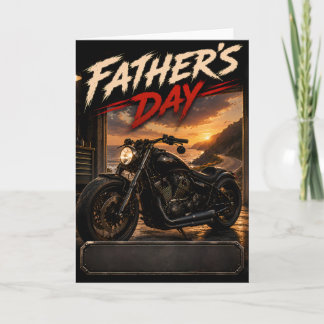 Anpassat Farsdags-kort för Motorcykel Kort