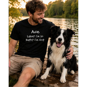 Anpassat för hundälskare Insjö i badkar ut T Shirt
