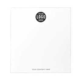 Anpassat företagslogotyp Företagsnamn Anteckningsblock