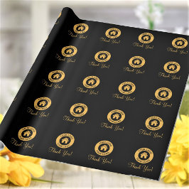 Anpassat företagslogotyp Tack Presentpapper