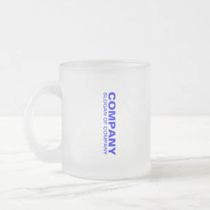 Anpassat företagsnamn och slogan Bäst varumärke Frostad Glasmugg