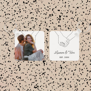 Anpassat foto för modernt par i Valentines day Nyckelring