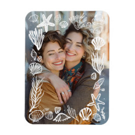 Anpassat foto för vit fönsterruta magnet