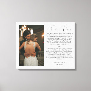 Anpassat foto- och presentationsprogram för Bröllo Canvastryck