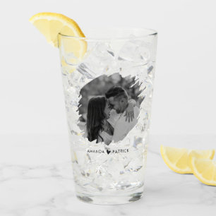 Anpassat foto par med modern Valentines day Glaskopp