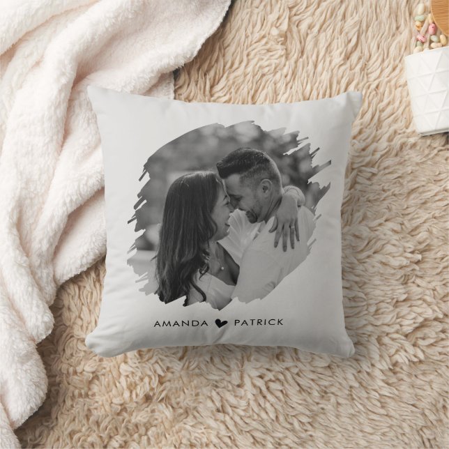 Anpassat foto par med modern Valentines day Kudde (Filt)