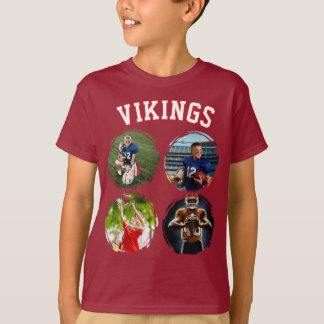 Anpassat fotonamn nummer Ungdoms sportlag T Shirt