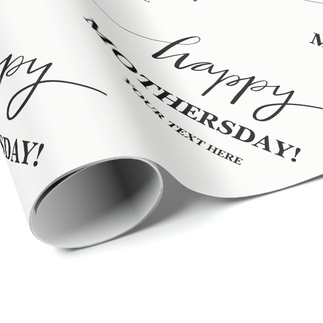 Anpassat glatt mors dagspapper för mamma presentpapper (Rullad Hörn)
