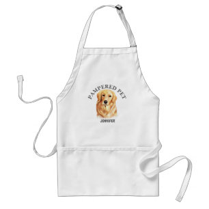 Anpassat Golden Retriever Pet Groomer Apron Förkläde
