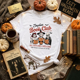 Anpassat Halloween-bokklubbnamn T Shirt