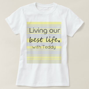 Anpassat hundnamn   Stylish hundmamma T Shirt