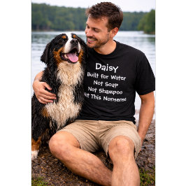 Anpassat hundnamn – Tillverkad för vatten, inte tv T Shirt