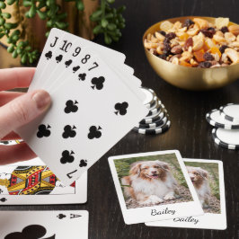 Anpassat husdjursfoto och namn manus casinokort