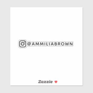 Anpassat Instagram-namn Personligt vinyl-design Klistermärken