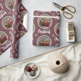 Anpassat kaffe God Jul En cirkel Foto Presentpapper