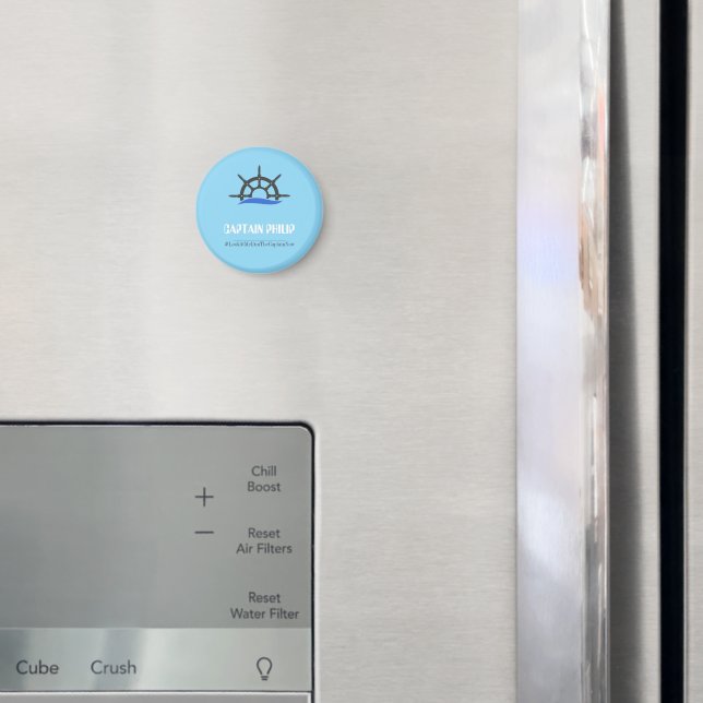 Anpassat Kapten Skeppshjul Personlig Ölkopp Magnet (In Situ (Fridge))