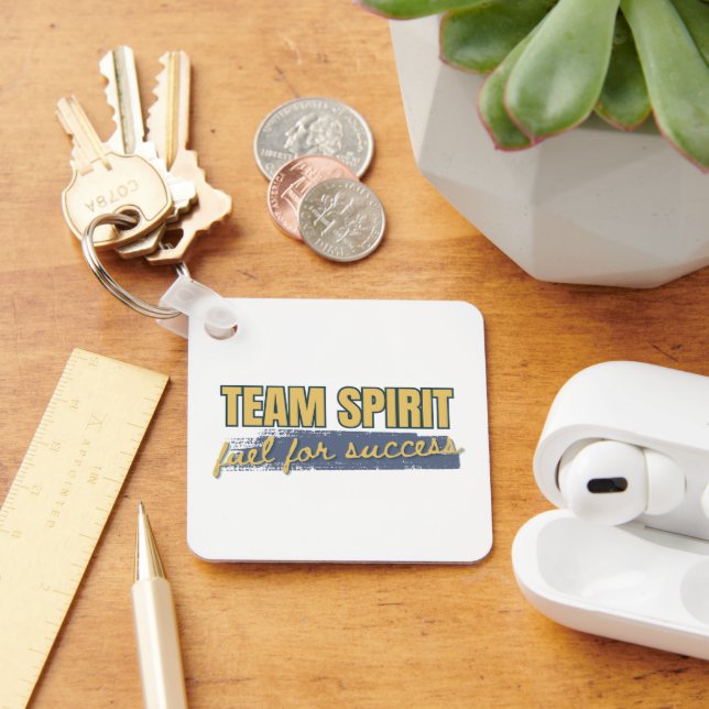 Anpassat kontor för inspirationsteamet Spirit-Logo Nyckelring (Skrivbord)
