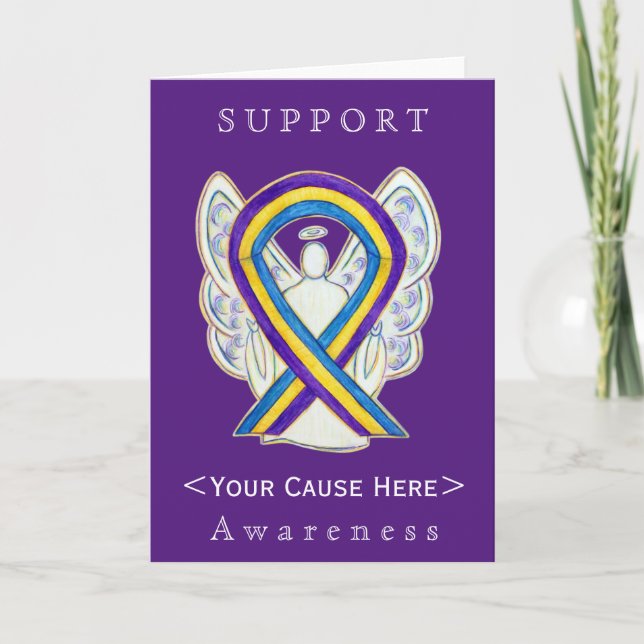 Anpassat kort för Bladder Cancer Awareness Ribbon (Framsida)